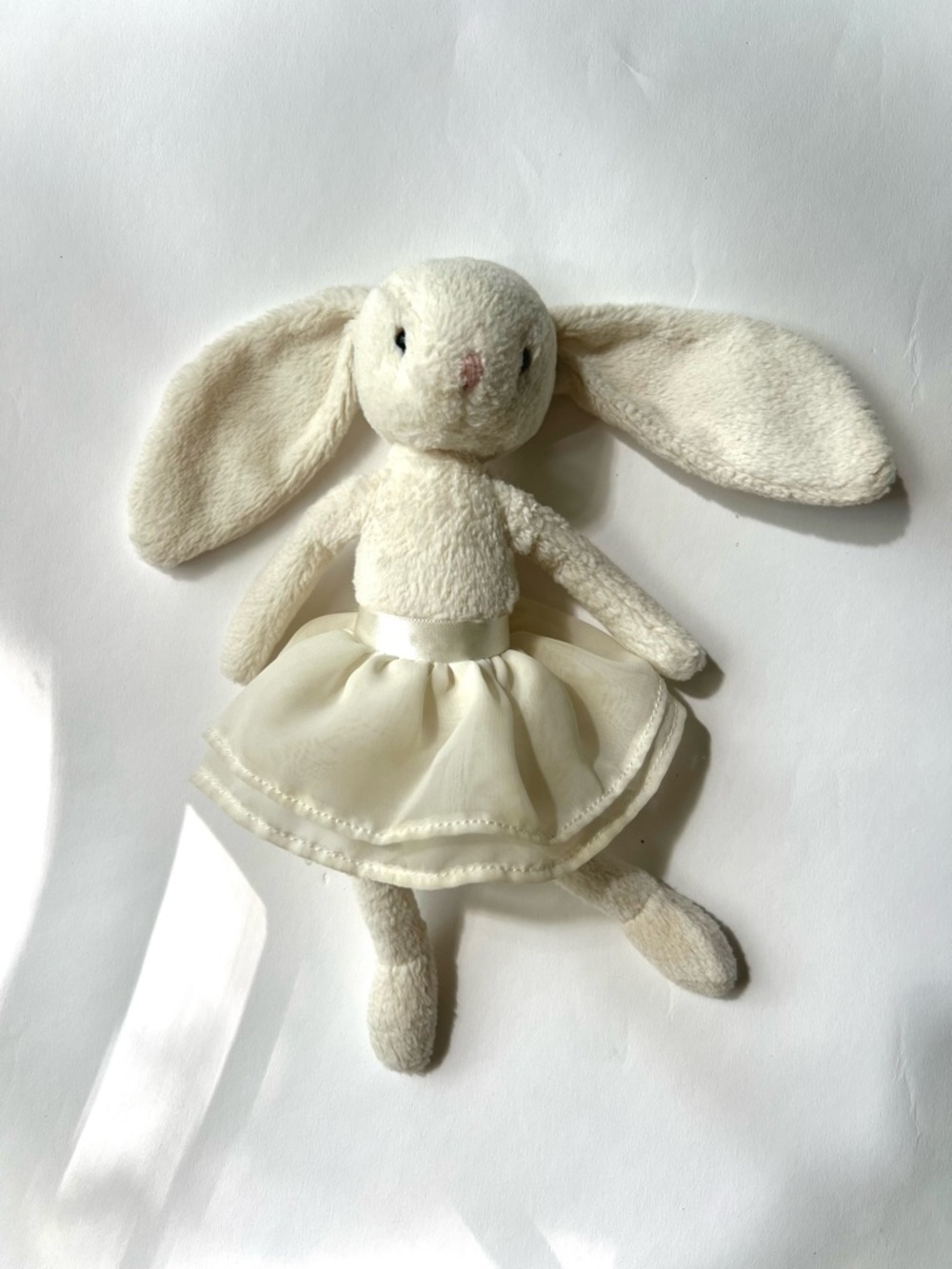 JellyCat Arabesque Bunny Cream Plush Toy